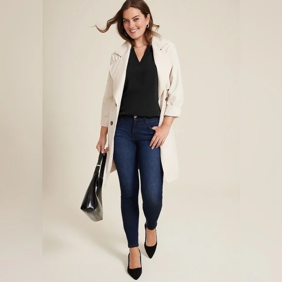 3 Maurice’s brand 3/4 length Atwood Popover Blouses, size large, gently worn. - Picture 7 of 14